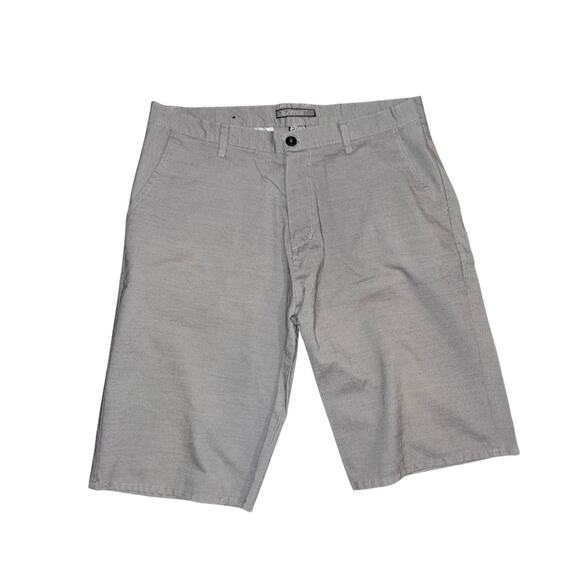 Elixir Men Chino Shorts Gray Pockets lightweight comfort Size 38 - Picture 1 of 3